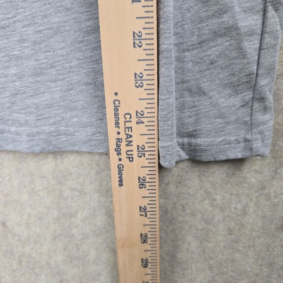 Shein XL Heather Gray Cat Graphic Short Sleeve T-Shirt "Im Fine" Cotton Blend - Picture 4 of 5